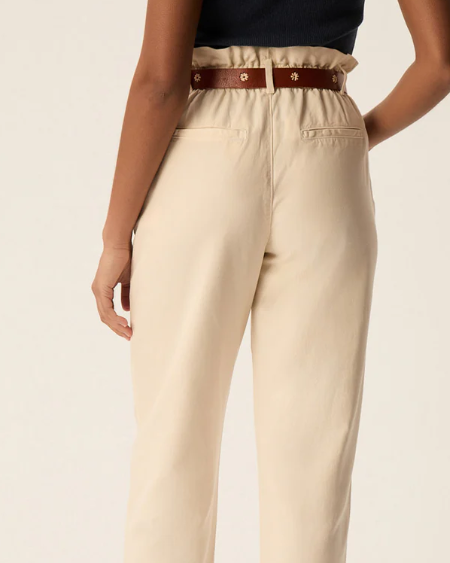 PANTALON SANTINO CREME ~ DES PETITS HAUTS